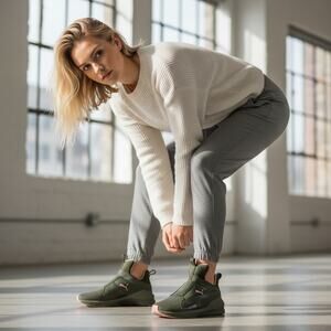 Puma Shoes Womens 6.5 Nubuck Naturals Fierce Core Slip On Comfort Sneakers NWOT‎